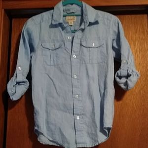 Boys linen Children's Place button down shirt